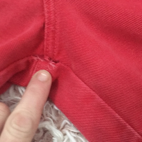 🍎VTG Moda Itn. hi rise red mom jean shorts - Picture 8 of 8